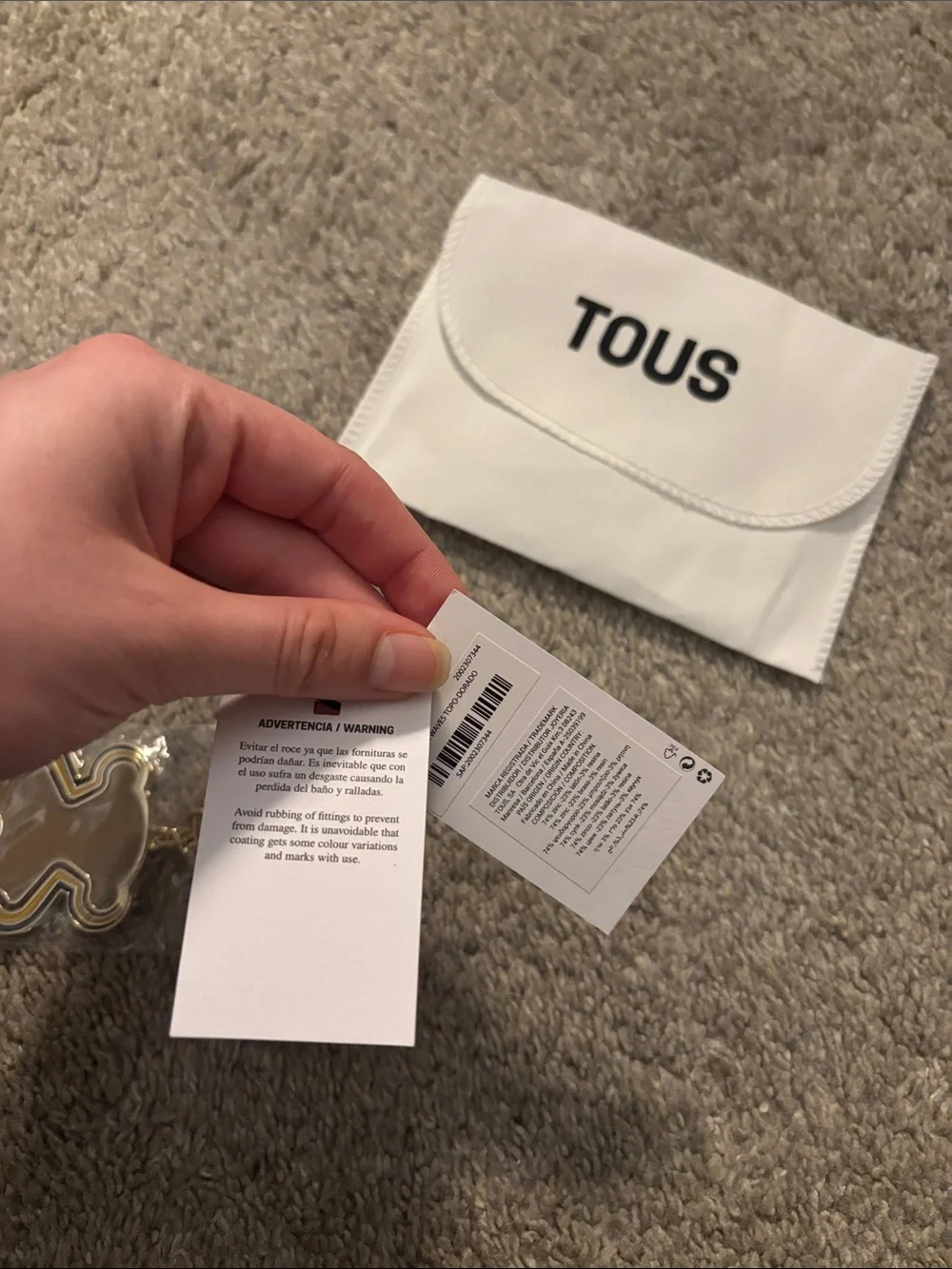 🧸 TOUS Bear Waves Key Ring